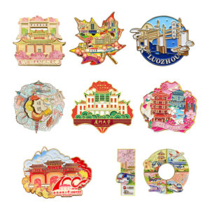 Customized Metal Zinc Alloy Enamel Fridge Magnets